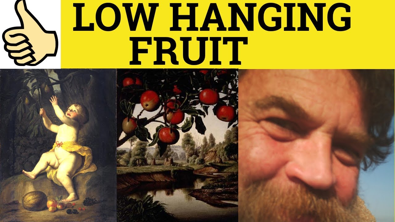 🔵 Low Hanging Fruit - Metaphors and Idioms - Low Hanging Fruit Meaning - Low Hanging Fruit Examples