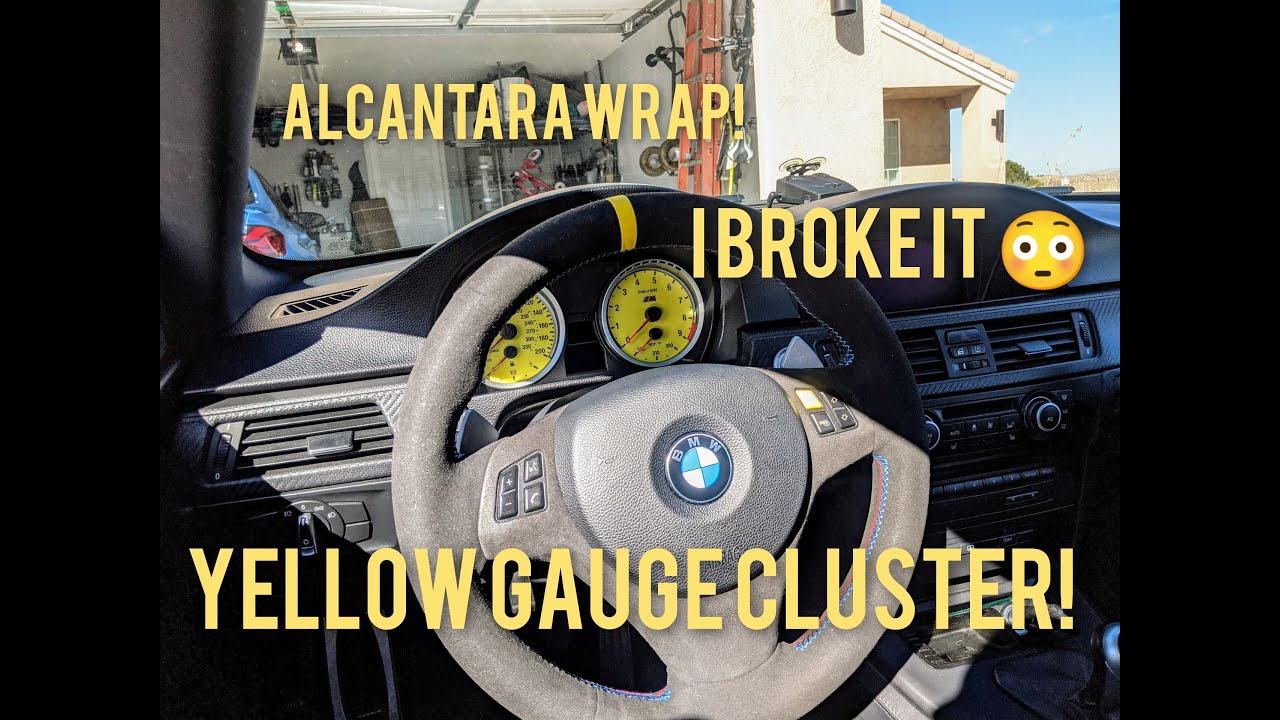 DIY I BROKE my gauge cluster (Yellow BMW E92 Guage Cluster) MASHIMARHO Installation