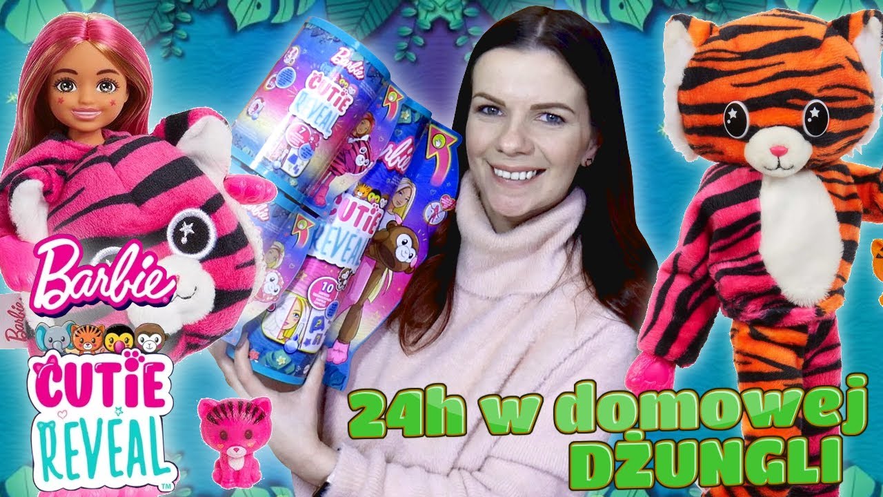 *challenge* 24h w DOMOWEJ DŻUNGLI Z NAJNOWSZYMI CUTIE REVEAL JUNGLE 🌿🍃 #challenge24h #cutiereveal
