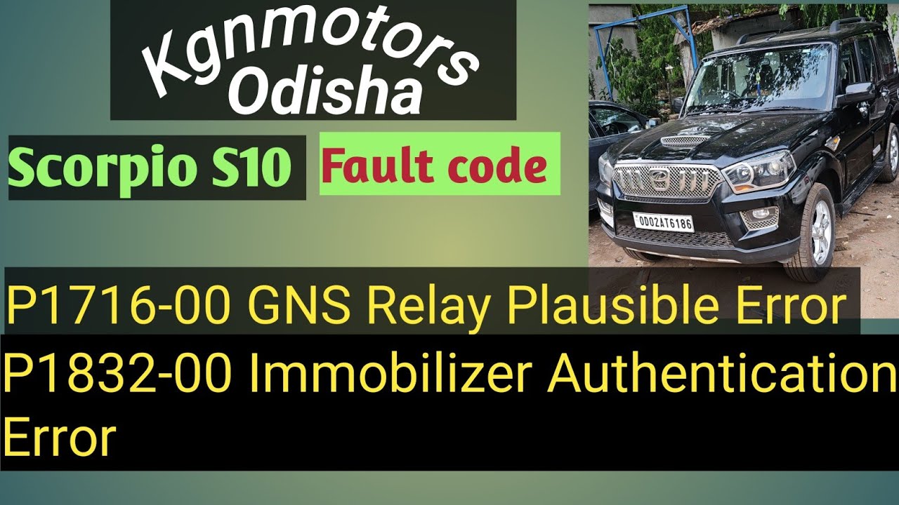 Scorpio S10 Immobilizer Lock Mode & GNS Relay Circuit Problem Solved. @kgnmotorstechnology6074 .