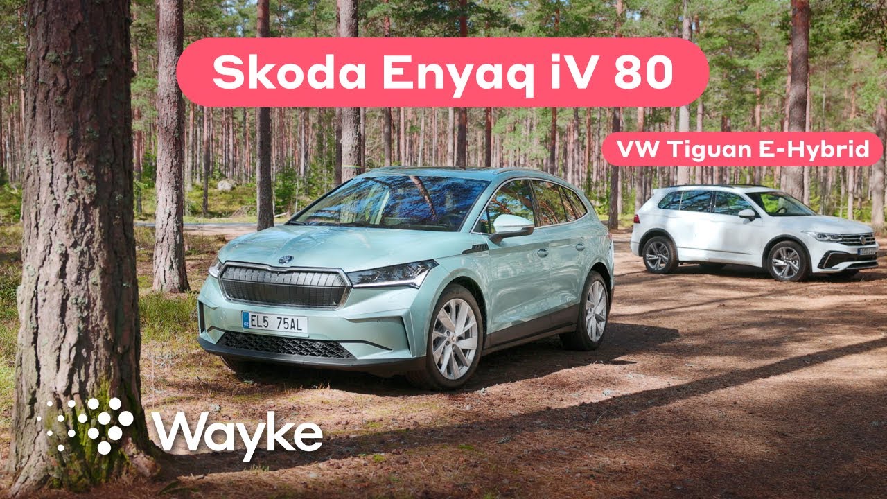 Vi har provkört Skoda Enyaq och Volkswagen Tiguan E hybrid