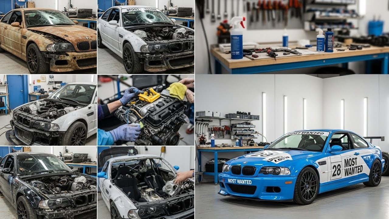 ASMR Car Restoration! Full Restoration of a BMW M3 GTR E46 Most Wanted from Total Disrepair to New ,