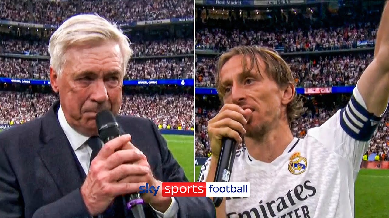 Carlo Ancelotti and Luka Modric EMOTIONAL goodbyes to Real Madrid 🥹
