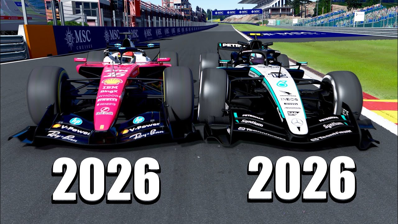Ferrari F1 2026 vs Mercedes F1 2026 (Leclerc vs Antonelli) - Spa Francorchamps