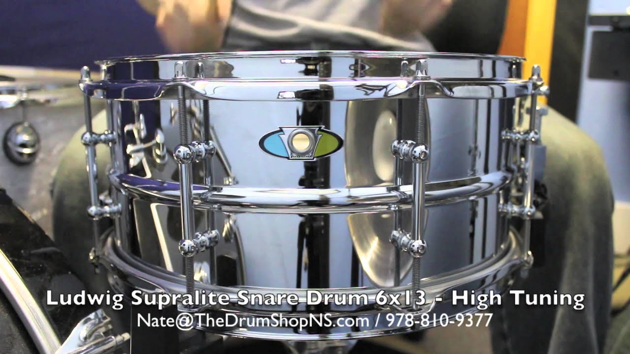 Ludwig Supralite Snare Drum 6x13 - The Drum Shop North Shore
