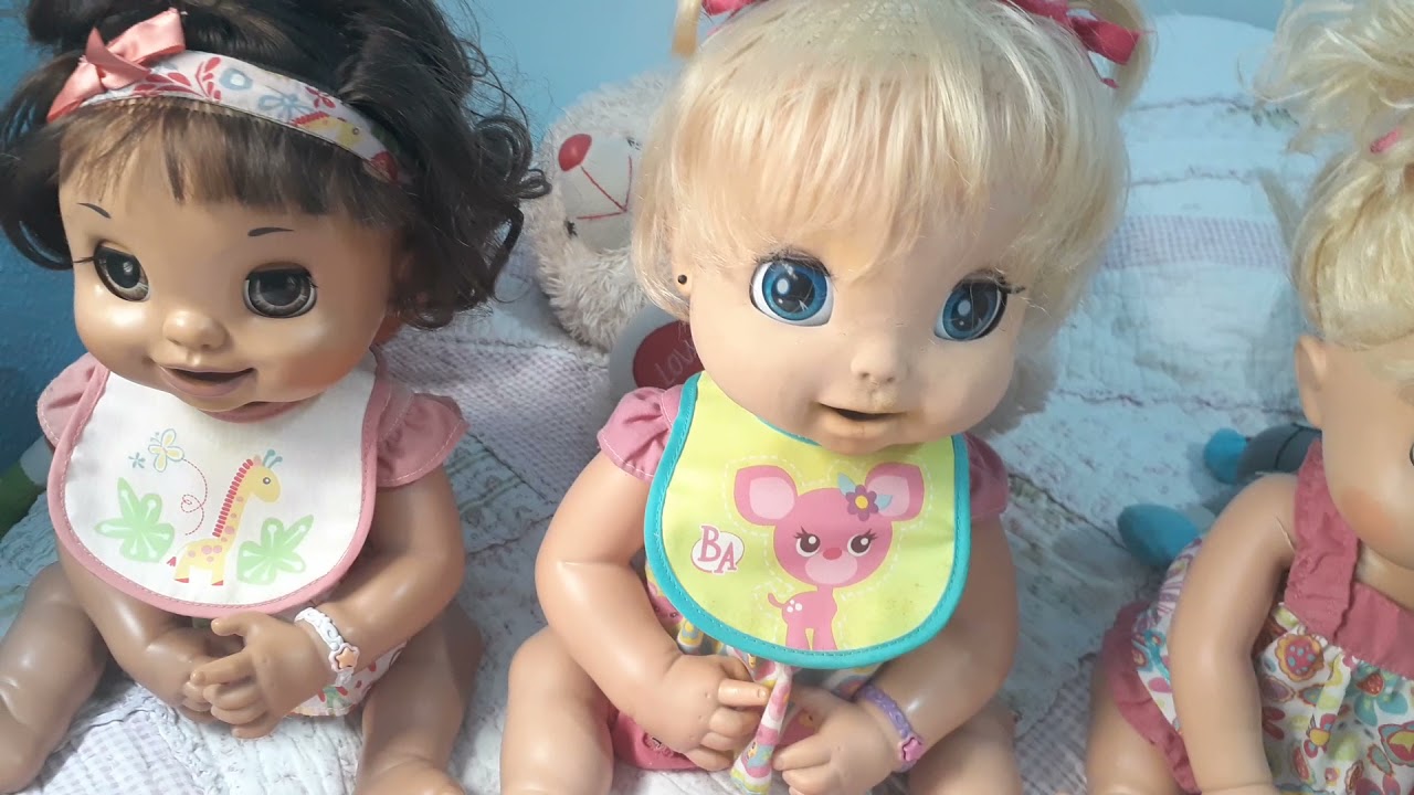 minha mini coleção de Baby Alives antigas(da década de 2000)