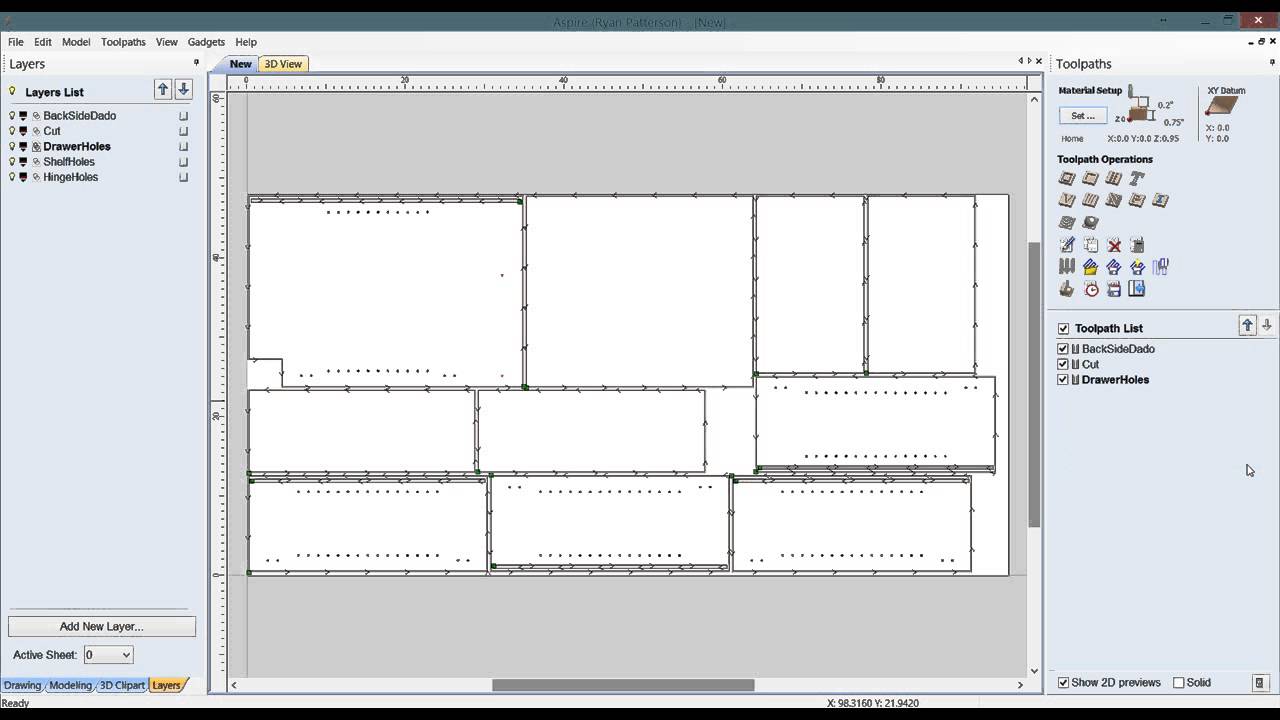 Vectric ToolPath Template Setup