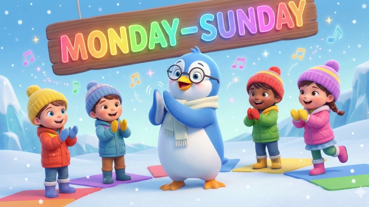 Days of the Week for Kids | Monday to Sunday Song 🎵 | Fun Learning with Pipi Penguin