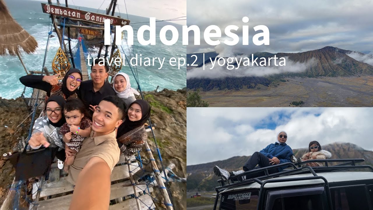Indonesia Travel Vlog ep.2 | yogyakarta , bromo, long train ride