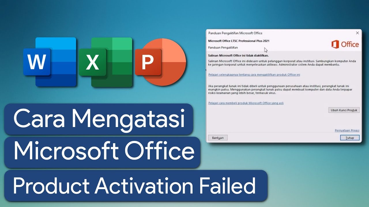 Cara Mengatasi Microsoft Office Product Activation Failed