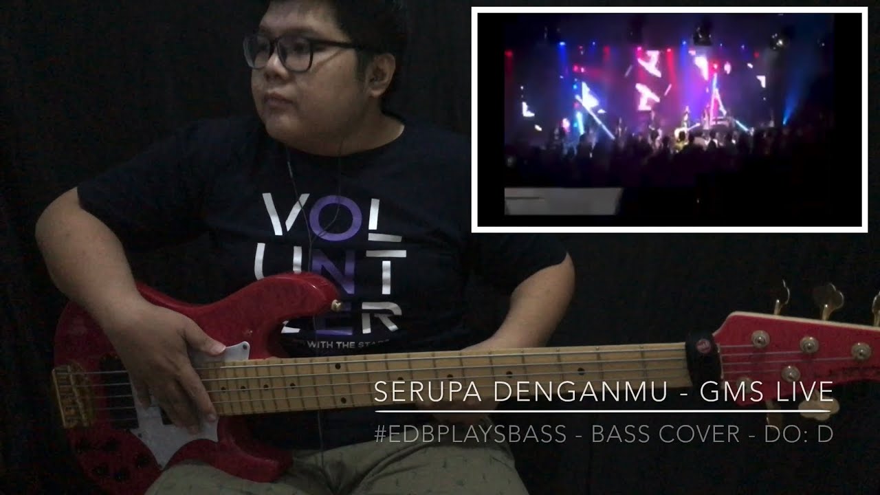 Serupa DenganMU - GMS Live. Bass Cover+not angka. Lakland Tetsuya Signature. #edbplaysbass