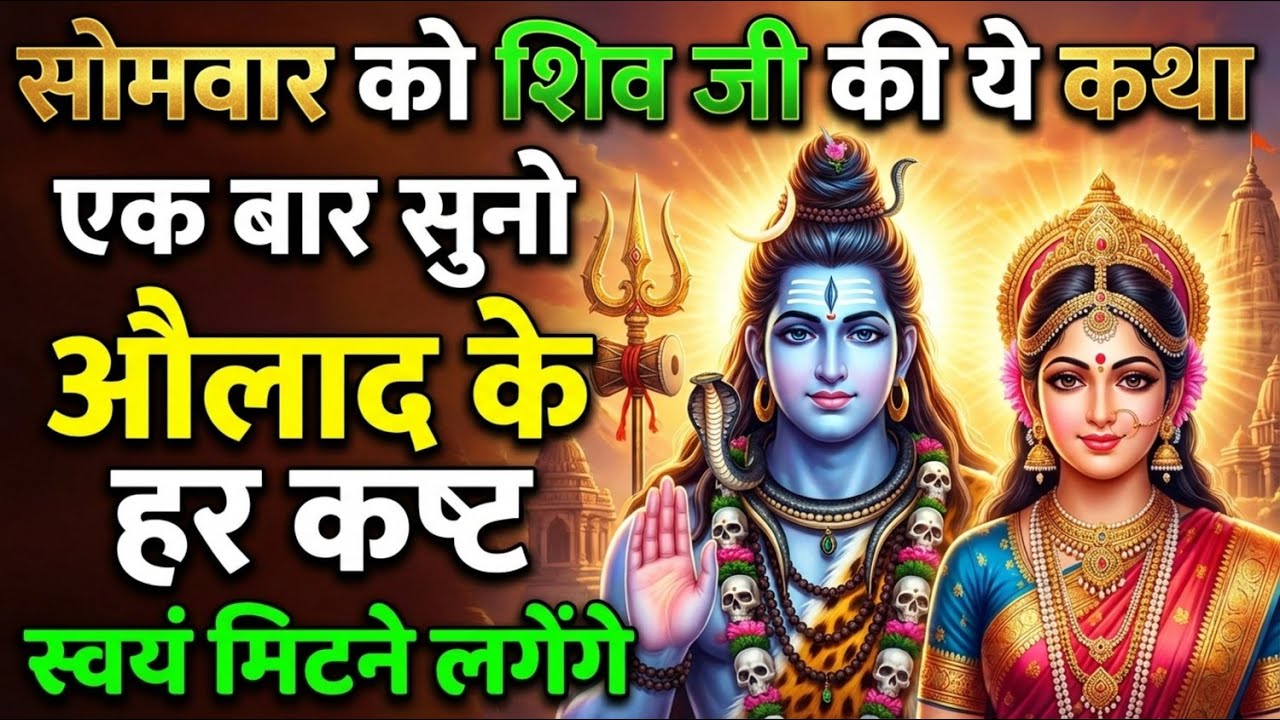 अरे यह क्या? शिवलिंग पर सिर पटका और साक्षात प्रकट हुए महाकाल | Somvar Vrat Katha