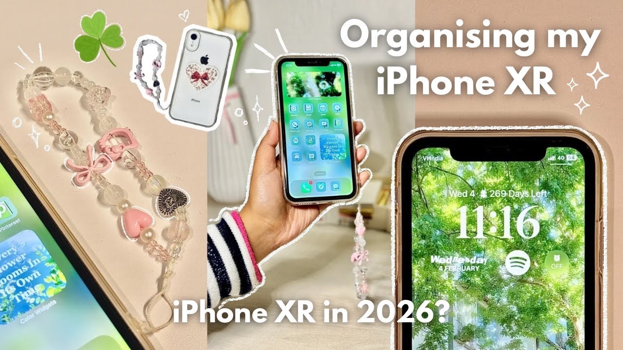 iPhone XR in 2026 🤍 Is It Still Worth It? 🤔| Aesthetic Makeover & Setup🎀