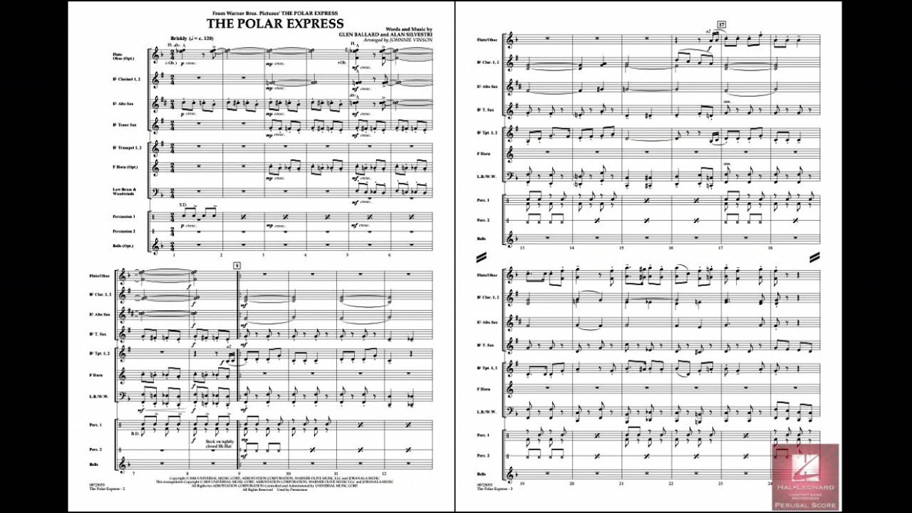 Polar Express (Main Theme) by Alan Silvestri/arr. Johnnie Vinson