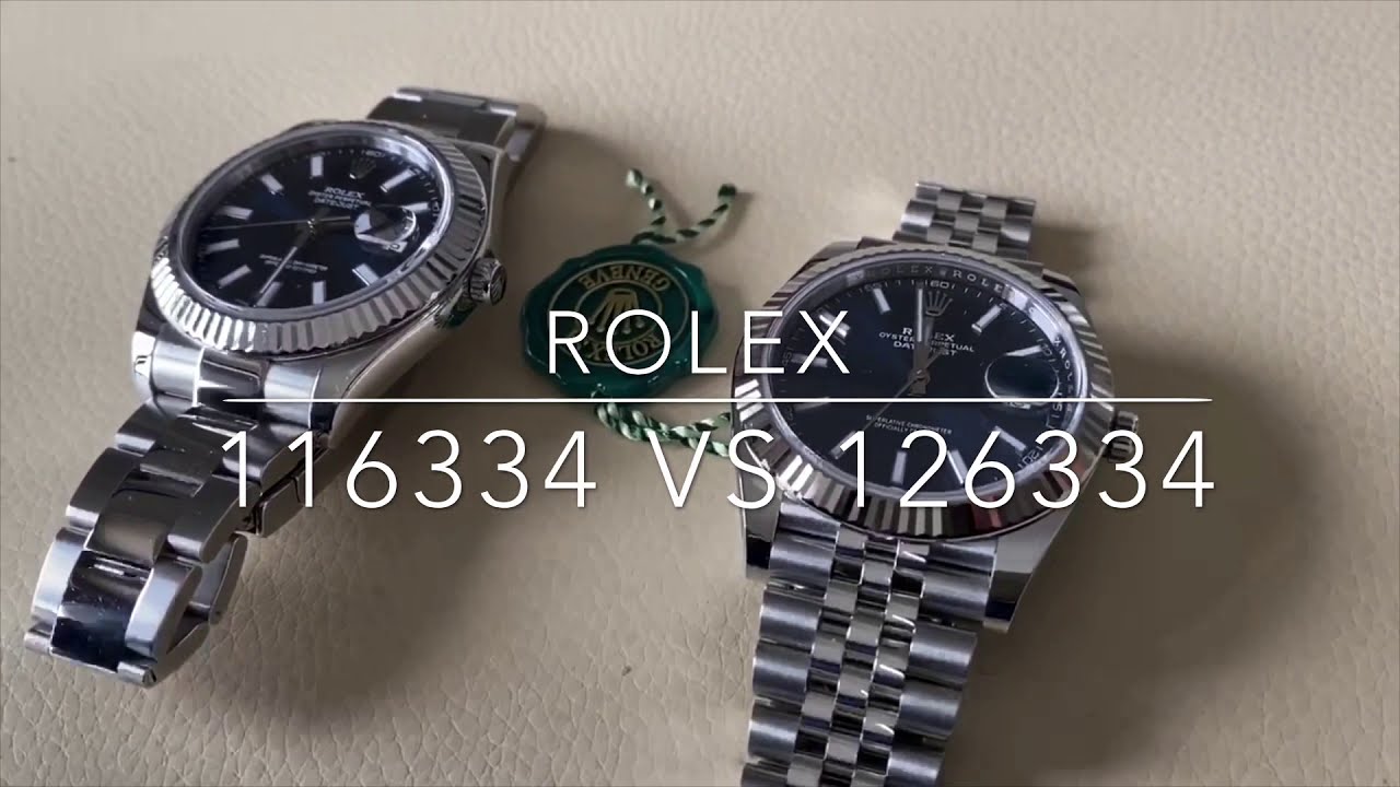ROLEX Datejust 41 mm blue dial 116334 vs 126334