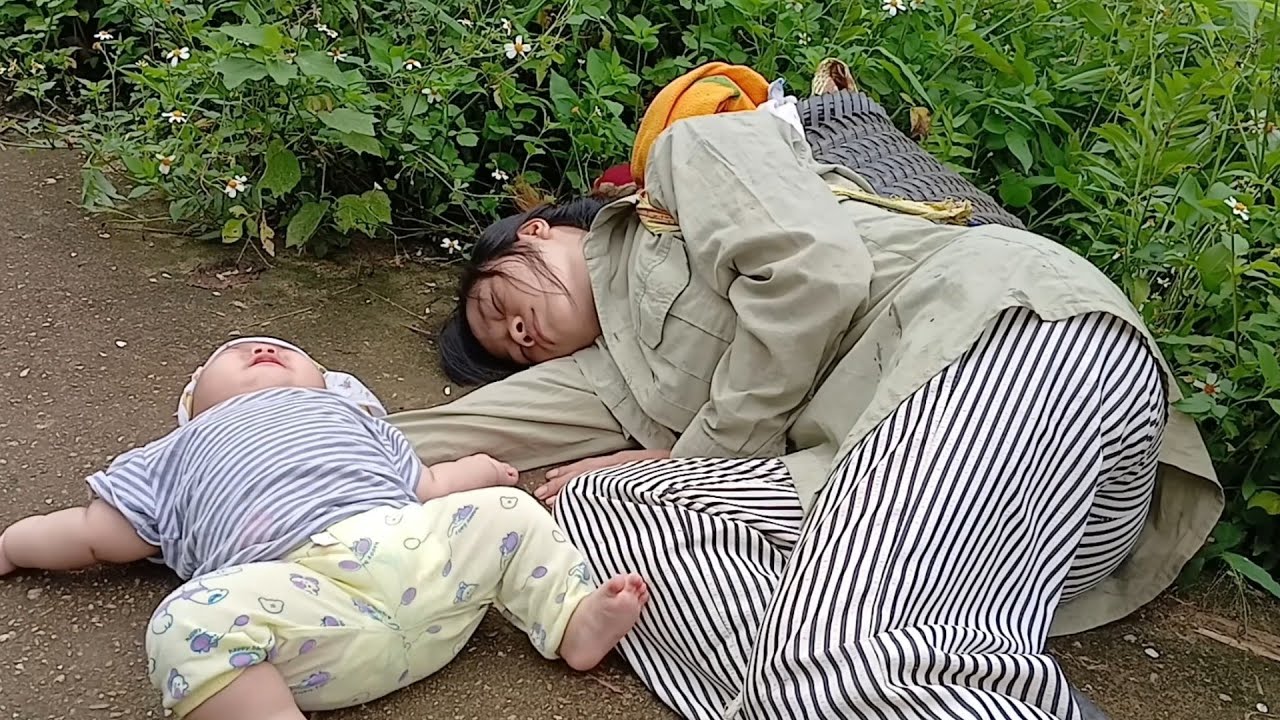 The hardships of a single mother and her young child - a compilation video.