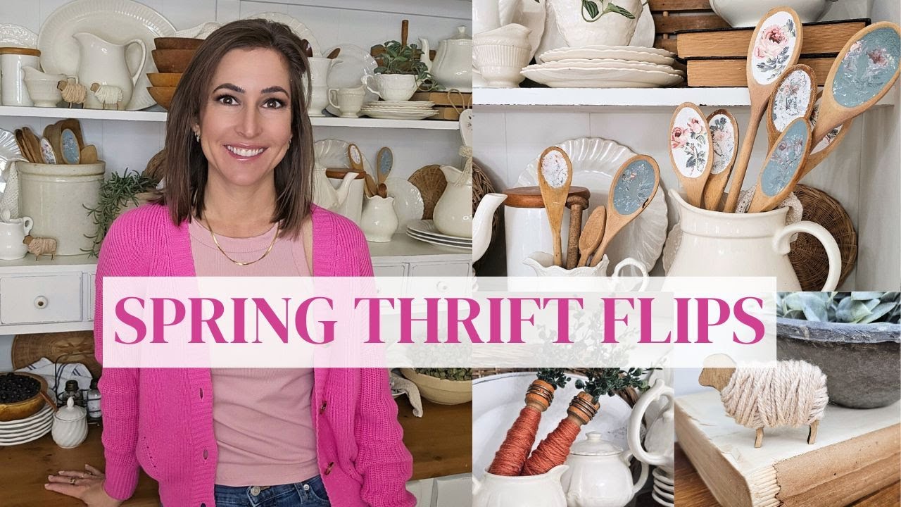 Spring Thrift Flips for DIY Enthusiasts • Budget-Friendly Spring Home Decor • Thrift Flips