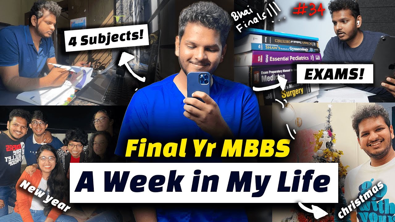 Неделя финального курса MBBS — 4 предмета сданы, экзамены и Новый год! Анудж Пачхел