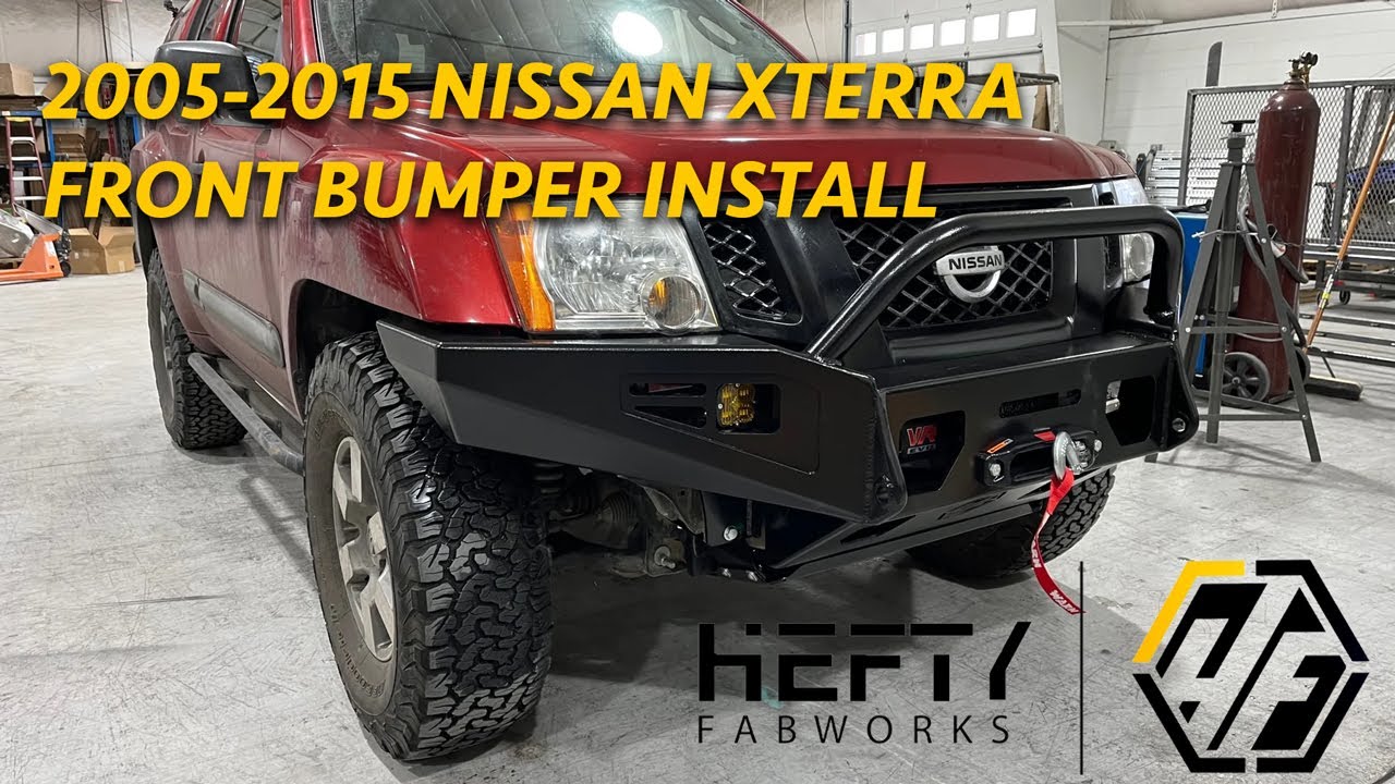 How to Install 05-15' Nissan Xterra Hefty Fabworks Front Bumper and Warn Evo 10s Winch