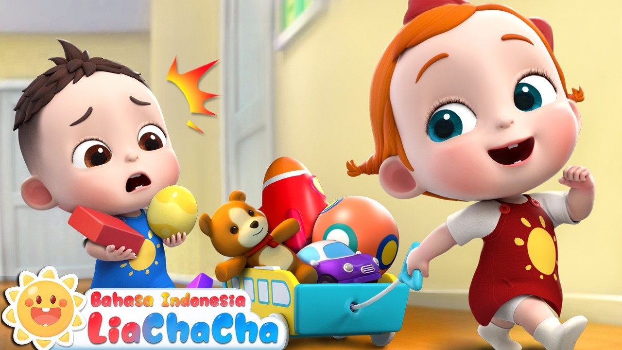 Bayi Bisa Merapikan Mainan🚗🧸🧩| Kebiasaan Baik | Lagu Anak-anak | LiaChaCha Bahasa Indonesia