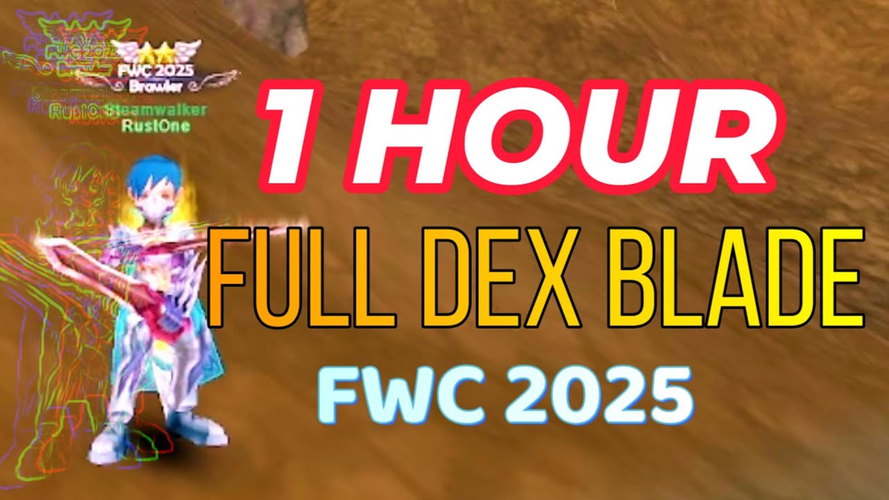 1 HOUR FULL DEX Blade | Relaxing Grind LUIA & GONGURY | LV 89-90 Flyff Universe