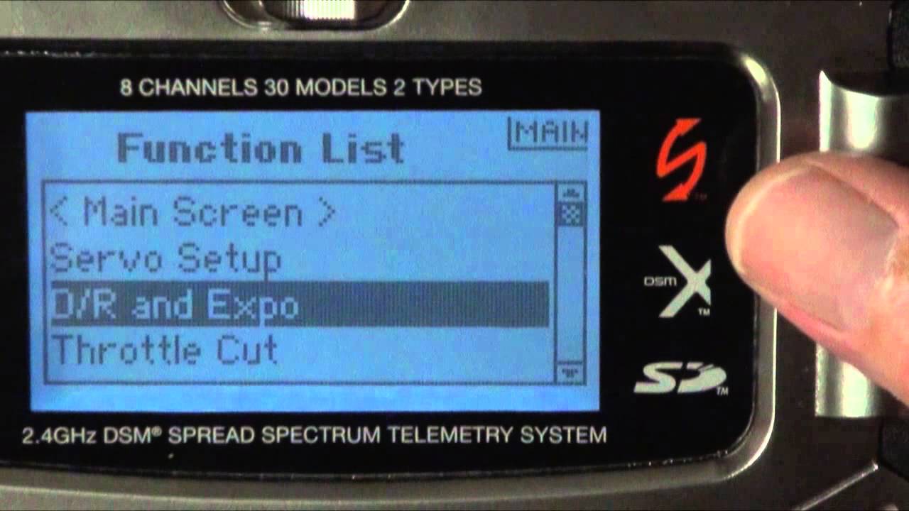 DX8 Helicopter Radio Setup A-X