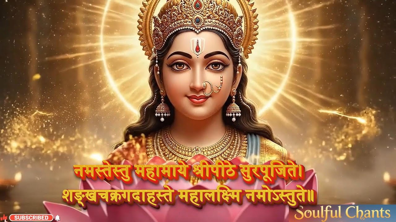 ॐ महालक्ष्म्यै च विद्महे विष्णुपत्नी च धीमहि तन्नो लक्ष्मीः प्रचोदयात्#महालक्ष्मीमंत्र #LakshmiMantr