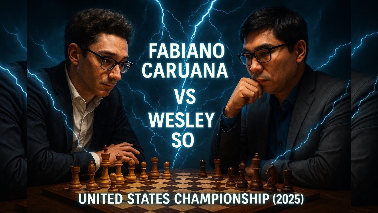Fabiano Caruana vs Wesley So | United States Championship 2025 | Epic Battle in Saint Louis