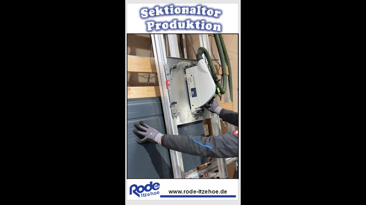 Sektionaltor Produktion