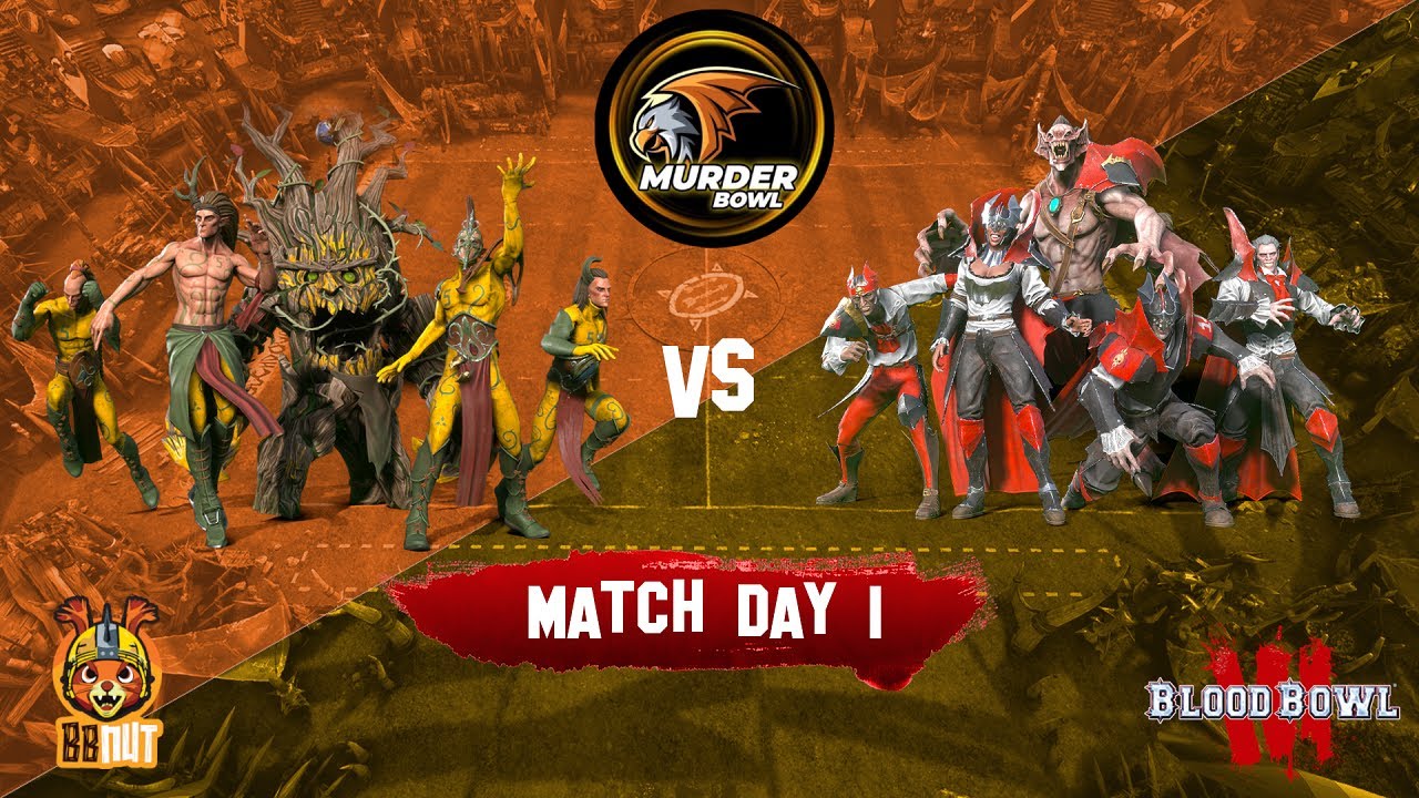 Blood Bowl 3 Murder Bowl Season Begins! | Wood Elves vs Vampires (Game 1)