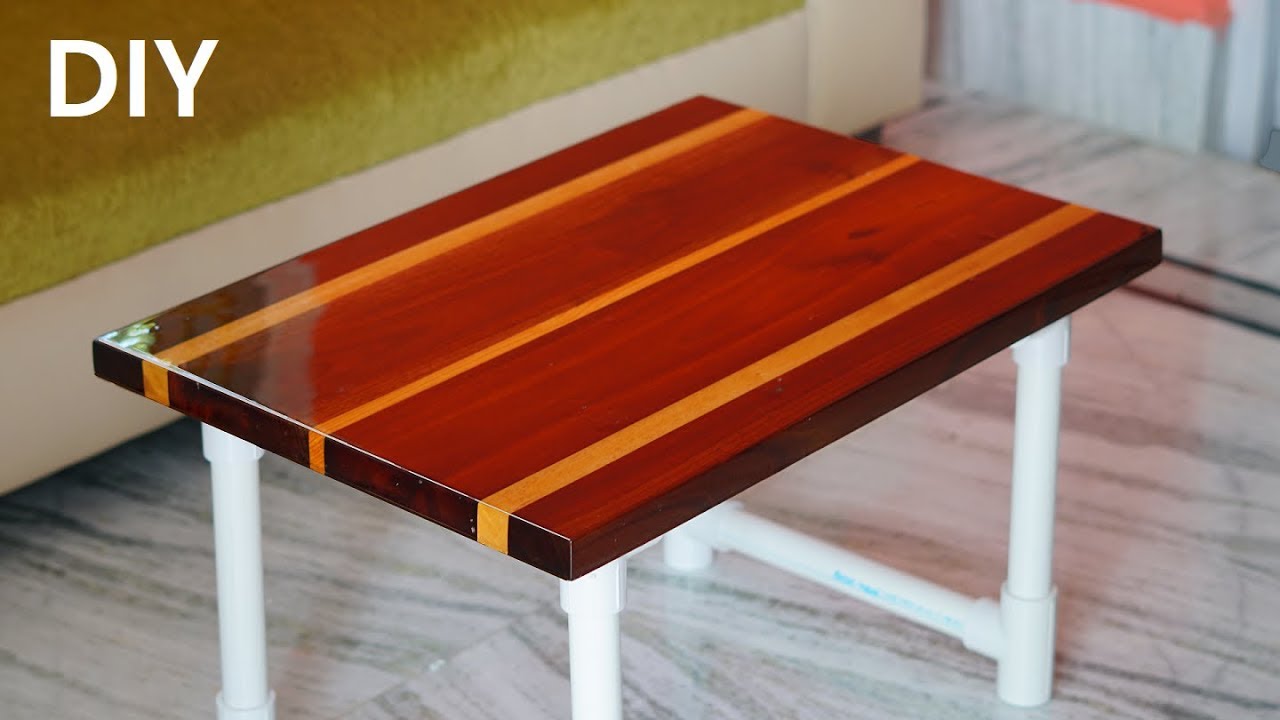 How to make  beautiful Coffee Table with wood and pvc pipe