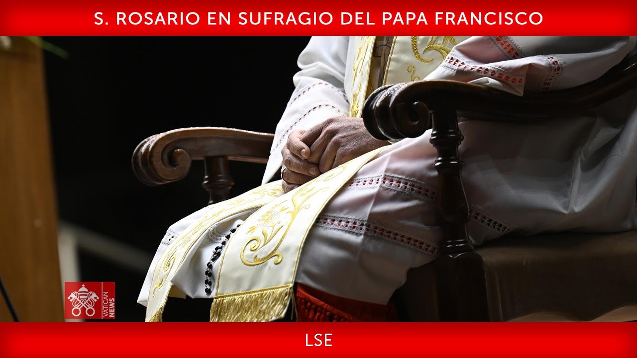 S. Rosario dirigido por el cardenal Giovanni Battista Re, 22 de abril de 2025 LSE