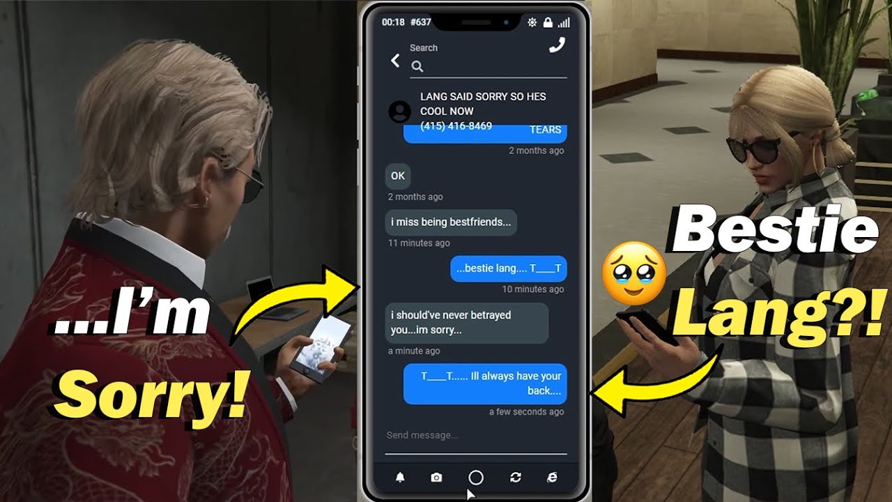 Lang and Claire rebuild their friendship with some retweets and texts! | NoPixel 3.0 ANGEL x CB RP
