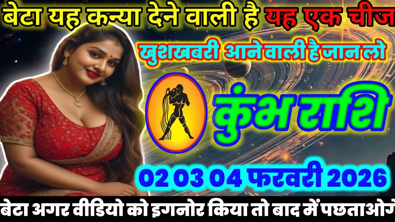 कुंभ राशि वालों यह महिला देने वाली है यह एक चीज | आखिर कौन है जान लो | today kumbh rashifal 2026 