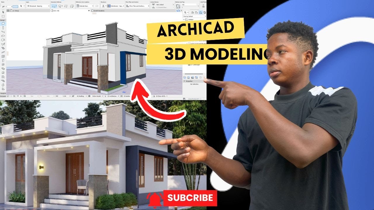 Archicad Tutorial: Best Archicad 3D Modeling for beginers (from A-Z )