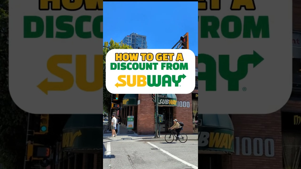 How to get a discount from Subway! 🥪💸 (So easy!)