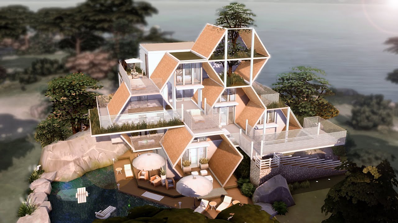 CASA EM FORMA DE COLMEIA │ The Sims 4 Construção