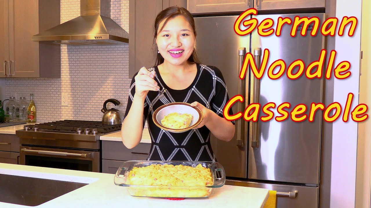 German Noodle Casserole (Schinkennudeln) | Oktoberfest Recipe