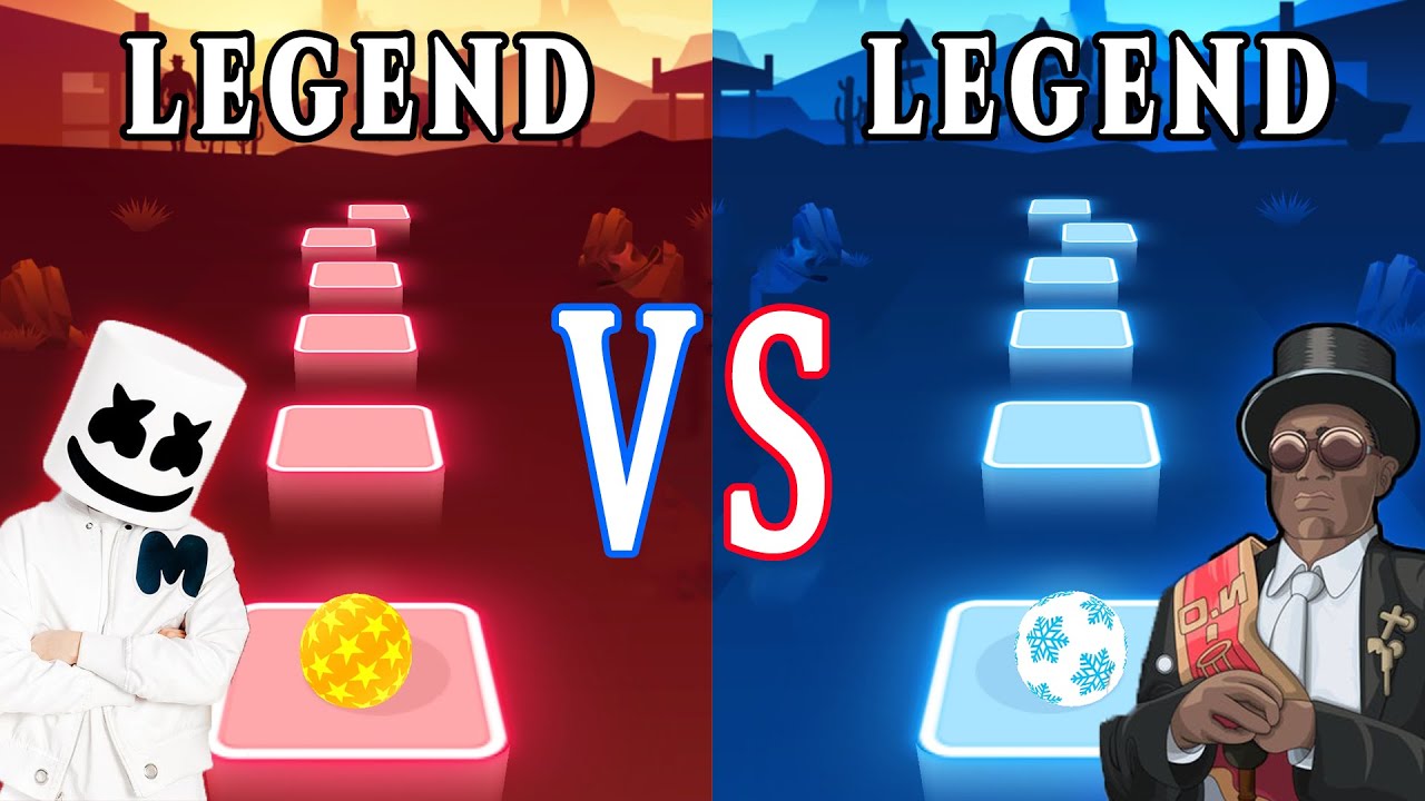 Coffin Dance Song VS Alone Marshmello | Tiles hop EDM RUSH! | TRZ