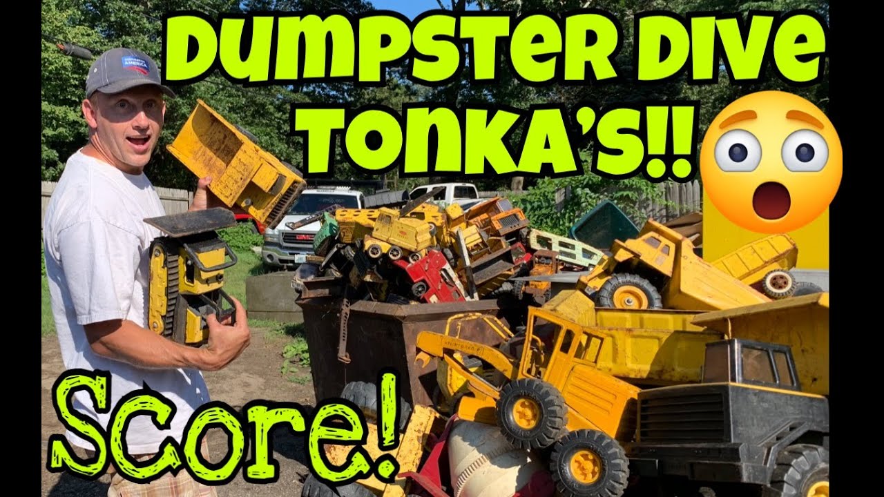 Dumpster Diving Vintage Tonka Toy SCORE! INSANE Picking Truck Dive Thrifting Reselling Mega-Pick OMG