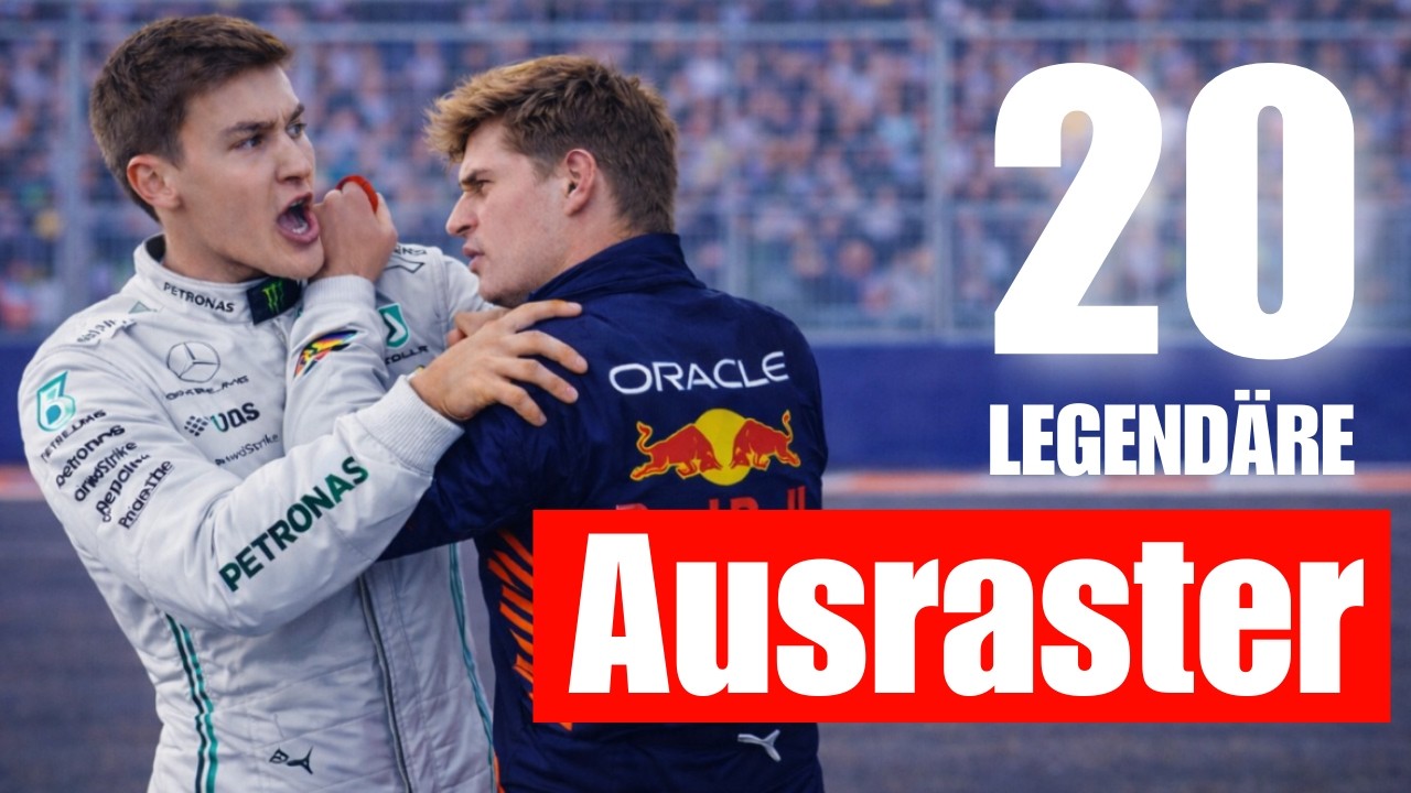 Die 20 LEGENDÄRSTEN Formel 1 AUSRASTER
