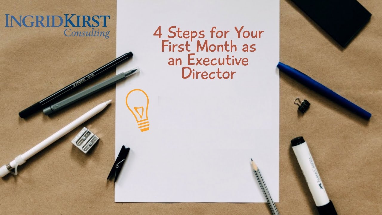Your First Month as an Executive Director