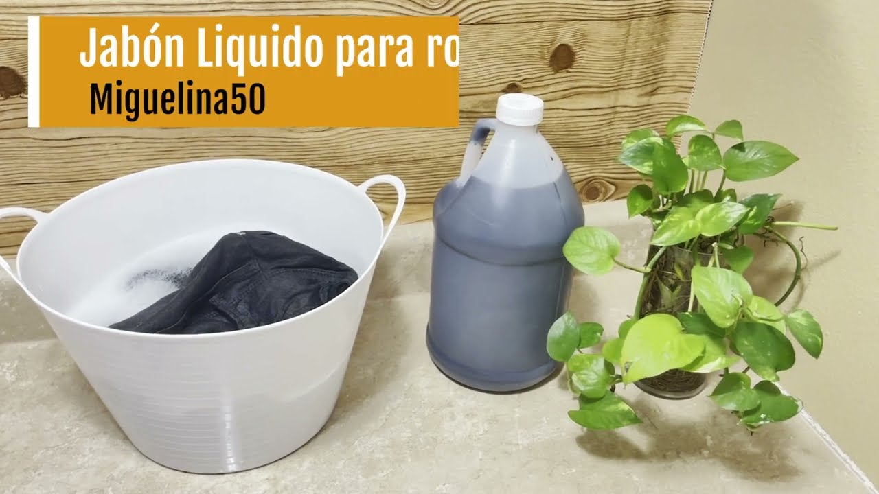 JABON LIQUIDO CASERO  para ROPA NEGRA  by @Miguelina50 🚀😘
