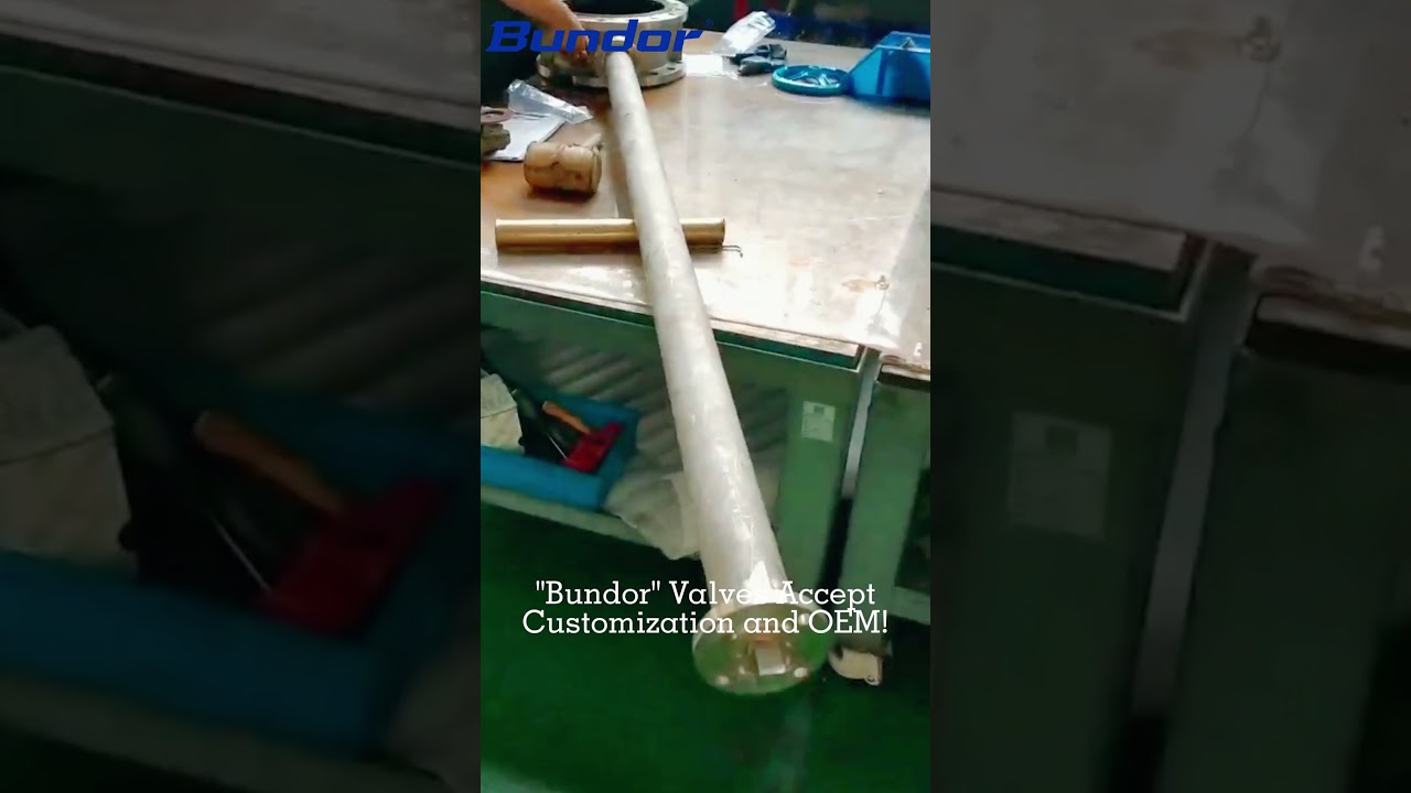 Customized Stainless Steel 4 Meters Extended Stem Butterfly Valve! #valve #manufacturing#customized