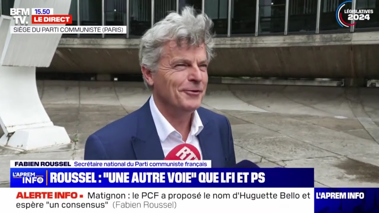 Fabien Roussel propose la candidature d'Huguette Bello au poste de Première Ministre