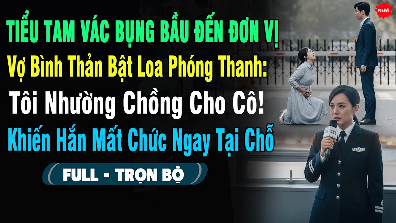 💖Tiểu Tam Vác Bụng Bầu Đến Cổng Đơn Vị Gào Khóc, Vợ Bật Loa Phóng Thanh: 