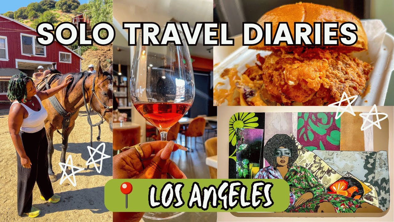 Los angeles solo trip 🌴 | first time in LA | Horses, art, history, and Black-owned restaurants