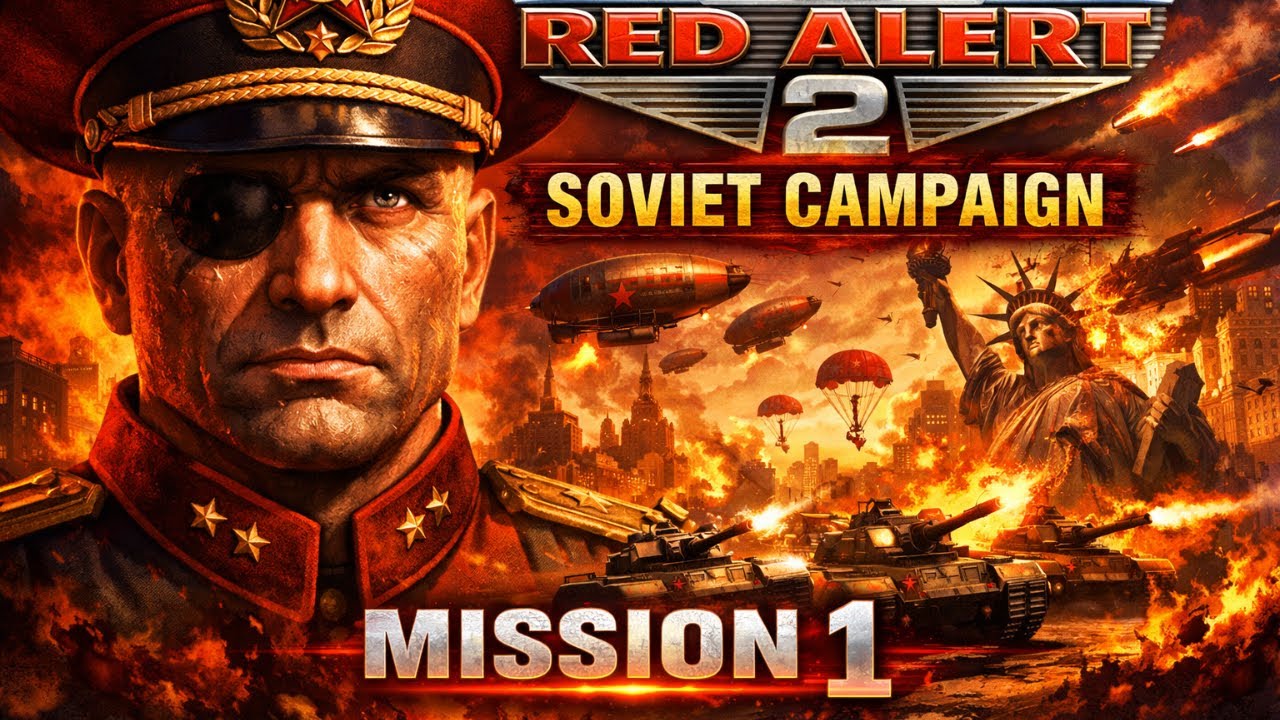 Command & Conquer Red Alert 2. Soviet Campaign mission 1.