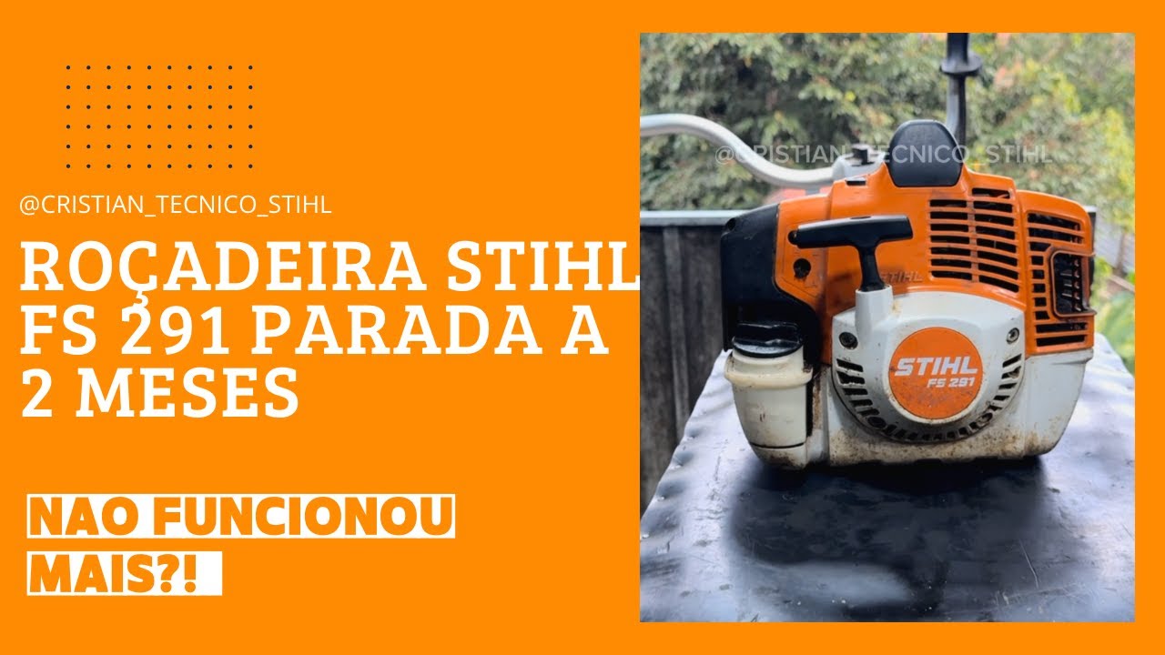 Roçadeira Stihl Fs 291 - parada a 2 meses abastecida