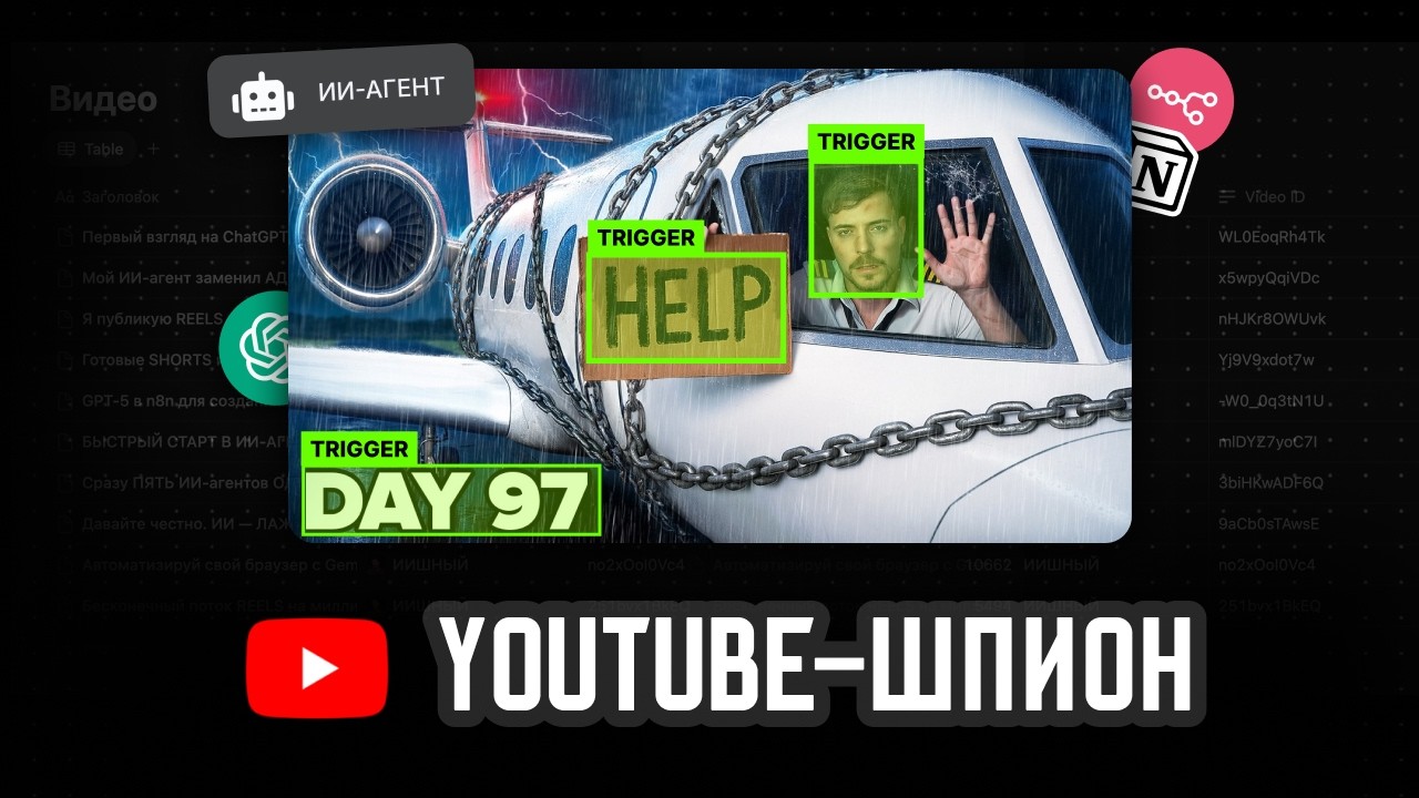 Мой ИИ-агент собирает ВСЮ ИНФУ о канале конкурента и делает отчёт (Вот гайд)